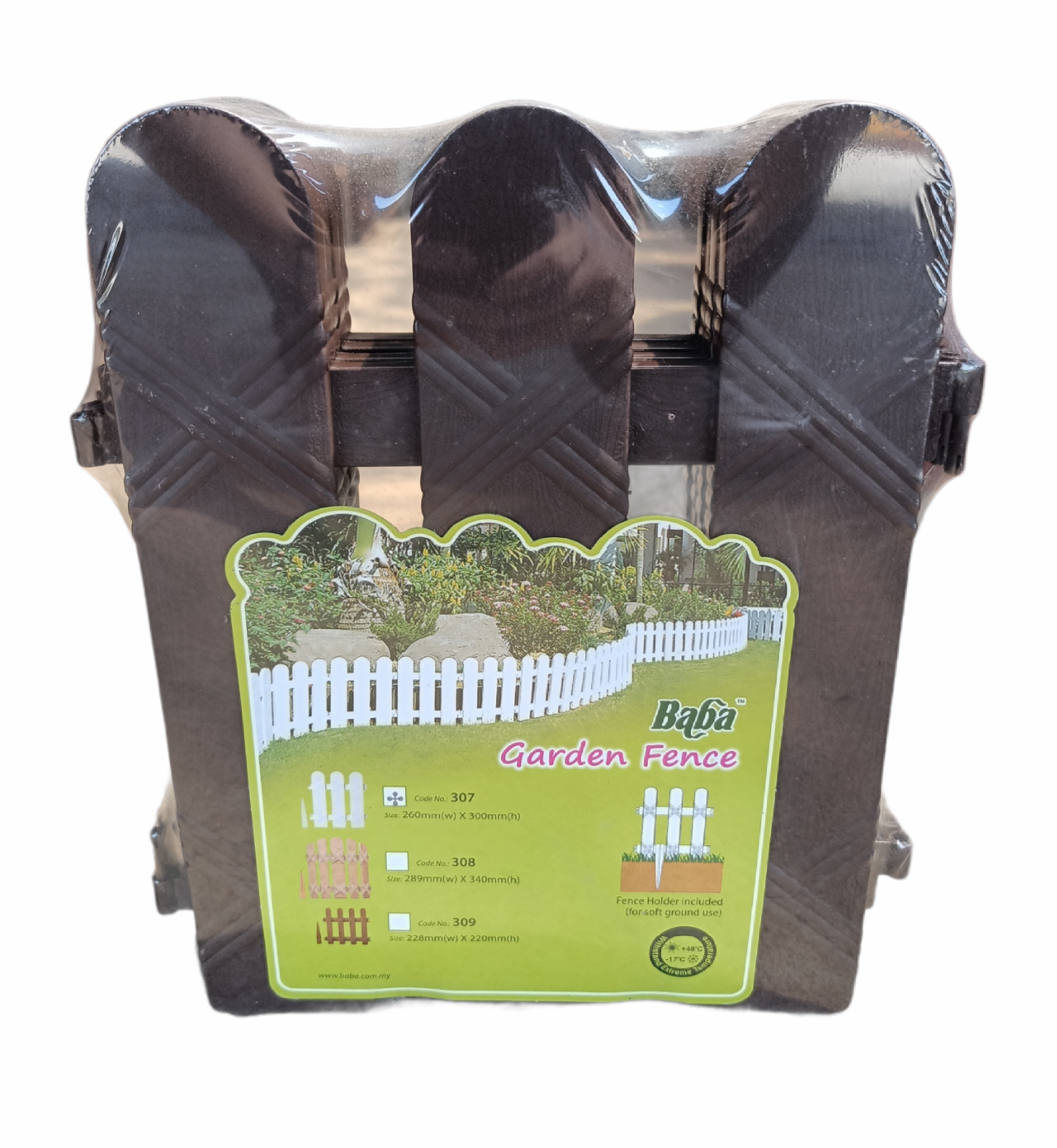 Baba Brand 307 (4P) Fencing Dark Brown