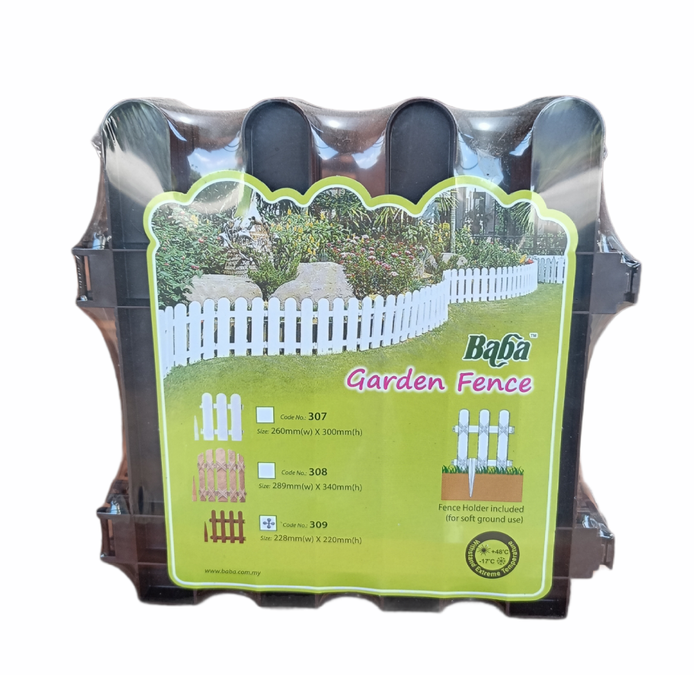 Baba Brand 309 (4P) Fencing Dark Brown