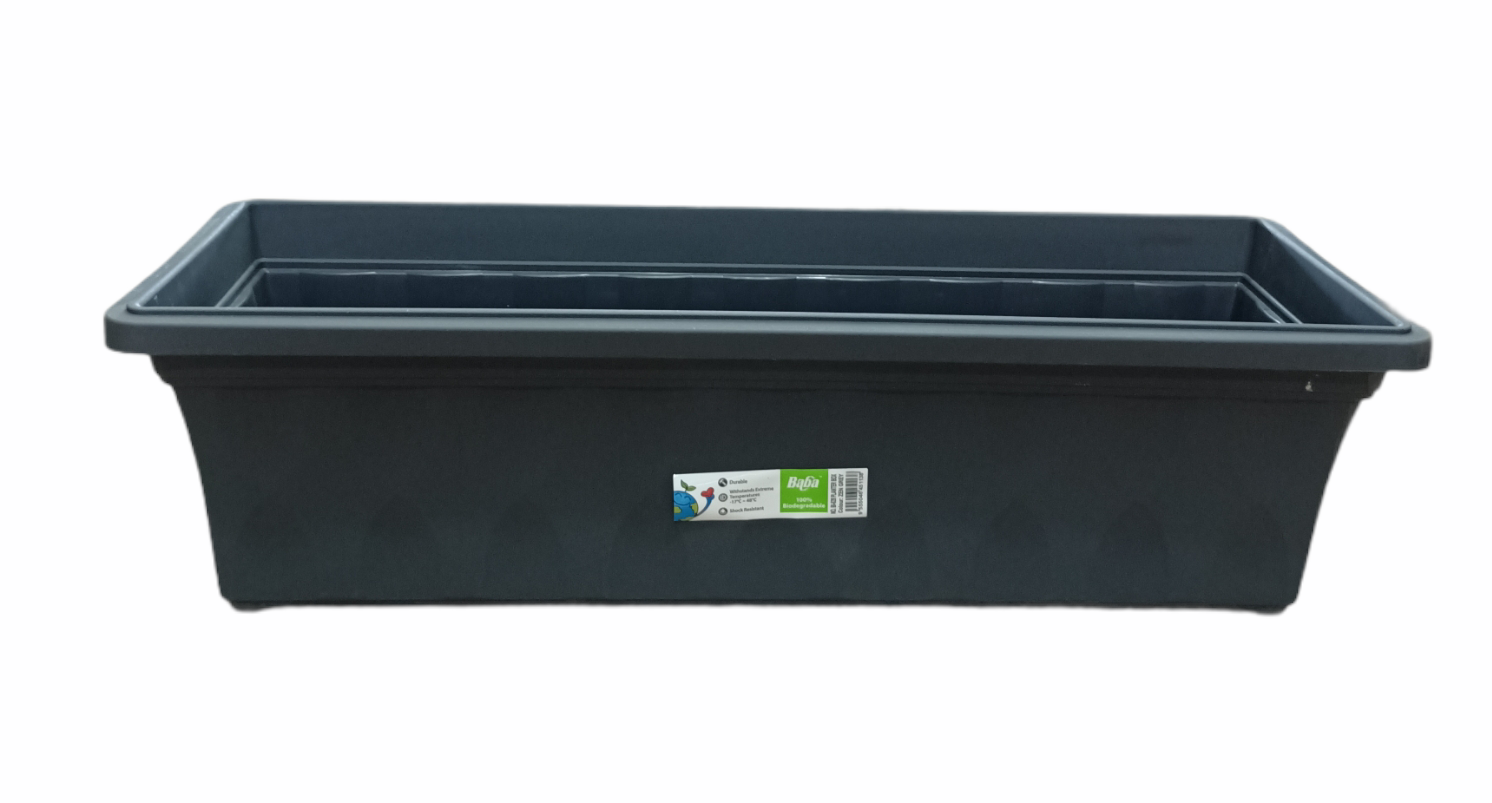 Baba Brand BI-528 Planter Box Zen Grey