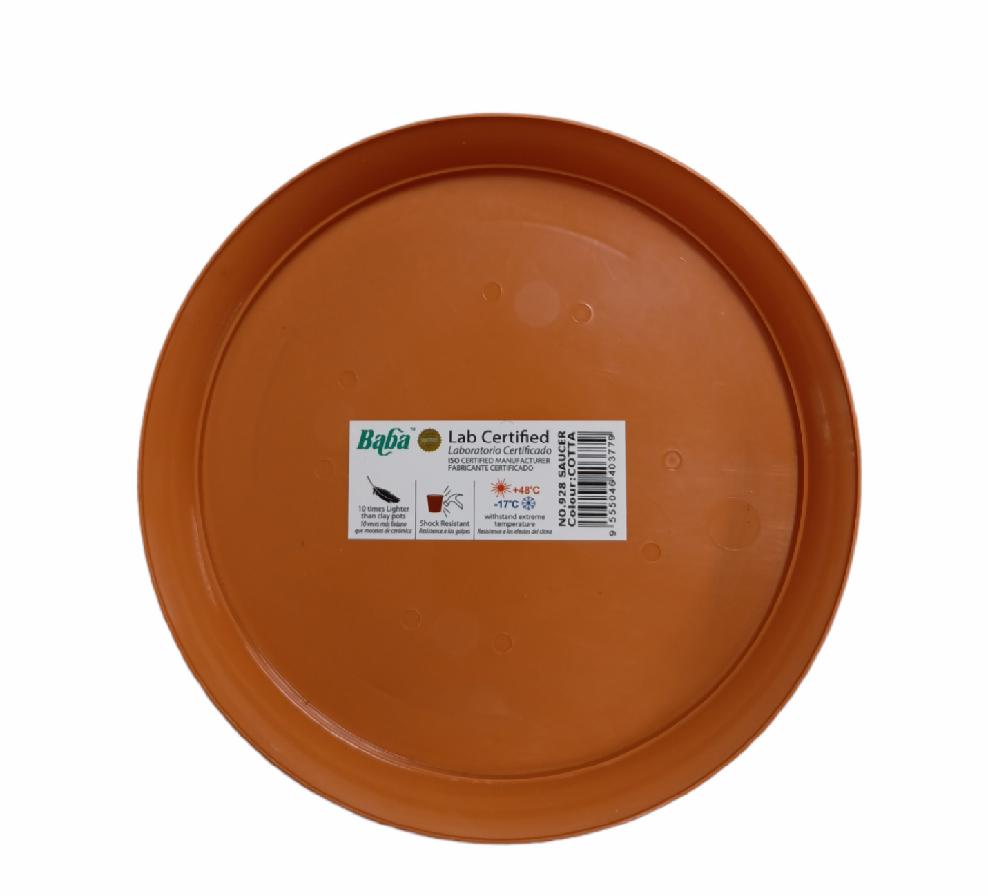 Baba Brand No 928 Plastic Saucer Brown