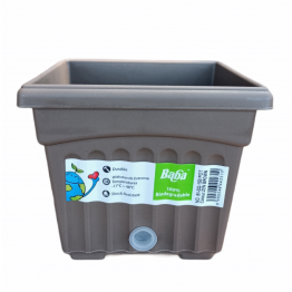 Baba Brand SQ-150 Plastic Pot Zen Brown 